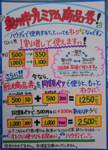 プレミアム商品券前沢